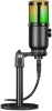 DEFENDER GLOW GMC 400 GAMER STREAMING MIKROFON TRIPOD ÁLLVÁNNYAL ÉS RGB VILÁGÍTÁSSAL, FEKETE
