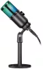 DEFENDER GLOW GMC 400 GAMER STREAMING MIKROFON TRIPOD ÁLLVÁNNYAL ÉS RGB VILÁGÍTÁSSAL, FEKETE