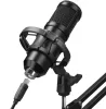 DEFENDER SPACE GMC 450 GAMER STREAMING MIKROFON ÁLLVÁNNYAL ÉS RGB VILÁGÍTÁSSAL, FEKETE