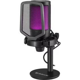   DEFENDER IMPULSE GMC 600 GAMER STREAMING MIKROFON STÚDIÓKARRAL ÉS RGB VILÁGÍTÁSSAL, FEKETE