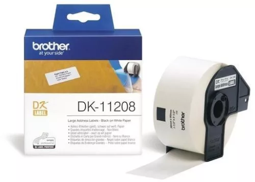 BROTHER DK-11208 38MMX90MM ÖNTAPADÓS ETIKETT CÍMKE TEKERCSBEN