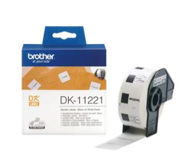 BROTHER DK-11221 23MMX23MM ÖNTAPADÓS ETIKETT CÍMKE TEKERCSBEN