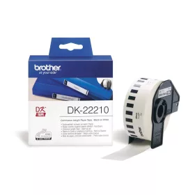   BROTHER DK-22210 FEHÉR ALAPON FEKETE, 29MMX30,48M ÖNTAPADÓS EREDETI PAPÍRSZALAG TEKERCSBEN (DK22210)