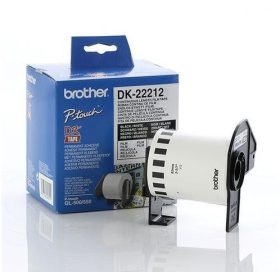   BROTHER DK-22212 FEHÉR ÖNTAPADÓS 62MMX15,24M EREDETI FILMSZALAG TEKERCSBEN (DK22212)