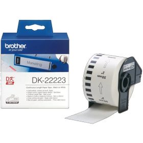   BROTHER DK-22223 FEHÉR ÖNTAPADÓS 50MMX30,48M EREDETI PAPÍRSZALAG TEKERCSBEN (DK22223)