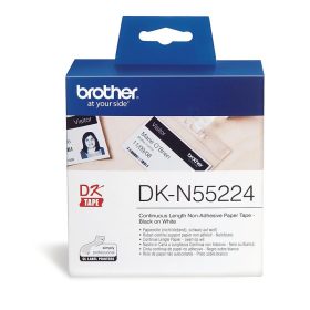   BROTHER DK-N55224 FEHÉR ALAPON FEKETE, 54MMX30,48M FOLYTONOS EREDETI PAPÍRSZALAG TEKERCSBEN (DKN55224)