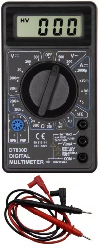 DT830D DIGITÁLIS MULTIMÉTER