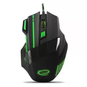 ESPERANZA MX201 WOLF GAMER EGÉR, BLACK/GREEN