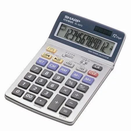 SHARP EL-2125C ASZTALI SZÁMOLÓGÉP, SZÜRKE