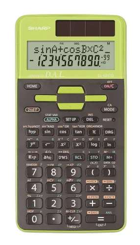 SHARP EL-531TGGR TUDOMÁNYOS SZÁMOLÓGÉP, FEKETE-ZÖLD