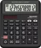 SHARP EL-CC12D ASZTALI SZÁMOLÓGÉP, FEKETE