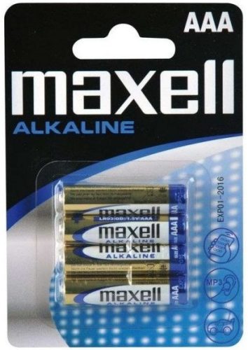 MAXELL ALKALINE TARTÓS ELEM AAA (4DB)