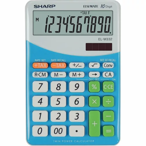 SHARP EL-M332BBL ASZTALI SZÁMOLÓGÉP, KÉK