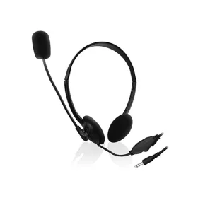 EWENT EW3567 HEADSET/FEJHALLGATÓ, FEKETE