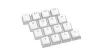 ENDORFY PBT PUDDING ONYX WHITE KEYCAPS