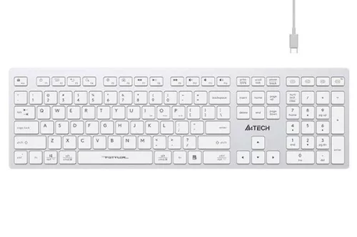 A4-TECH FBX50C WIRELESS BLUETOOTH BILLENTYŰZET FEHÉR, US