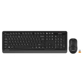 A4-TECH FG1012 WIRELESS BILLENTYŰZET COMBO FEKETE, US