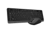 A4-TECH FG1012 WIRELESS BILLENTYŰZET COMBO FEKETE, US