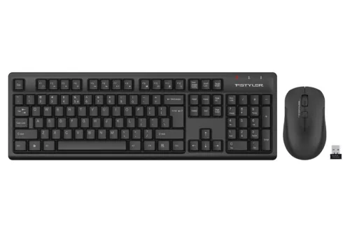 A4-TECH FSTYLER FG1200 WIRELESS BILLENTYŰZET COMBO FEKETE, US