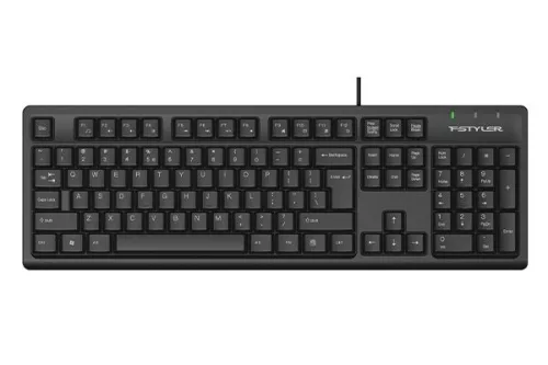 A4-TECH FSTYLER FK12 BILLENTYŰZET FEKETE, US
