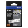 BROTHER FLE-2511 FEHÉR ALAPON FEKETE ZÁSZLÓCÍMKE 24MM SZÉLES, 72DB 45X21MM (FLE2511)