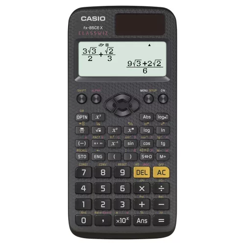 CASIO FX-85CE X TUDOMÁNYOS SZÁMOLÓGÉP, FEKETE