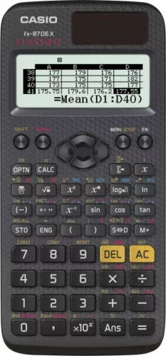 CASIO FX-87DE X TUDOMÁNYOS SZÁMOLÓGÉP, FEKETE
