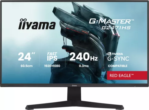 IIYAMA G2471HS-B1, 23,8", IPS, 16:9, 1920x1080, 240 Hz, 2xHDMI, DISPLAY PORT, LED MONITOR