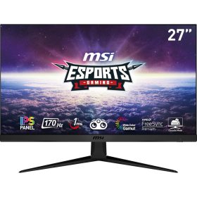   MSI OPTIX G2712DE 27" FULL HD GAMING MONITOR - 1920X1080, 170 HZ, 1 MS, IPS PANEL, AMD FREESYNC PREMIUM, FEKETE