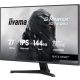 IIYAMA G2741QSU-B1, 27", IPS, 16:9, 2560x1440, 144 Hz, 1xHDMI, DISPLAY PORT, LED MONITOR