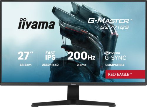 IIYAMA G2771QS-B1, 27", IPS, 16:9, 2560x1440, 200 Hz, 2xHDMI, DISPLAY PORT, LED MONITOR
