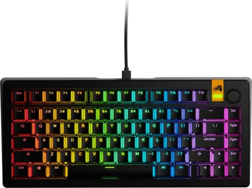 GLORIOUS GMMK 3 HE 75% PREBUILT RGB MECHANICAL GAMING BILLENTYŰZET FEKETE, UK
