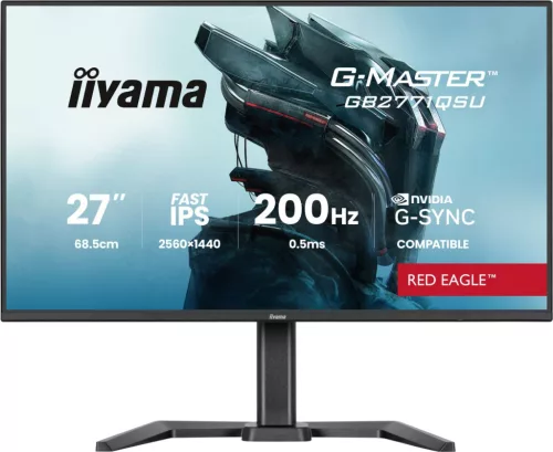 IIYAMA GB2771QSU-B1, 27", IPS, 16:9, 2560x1440, 200 Hz, 2xHDMI, DISPLAY PORT, LED MONITOR