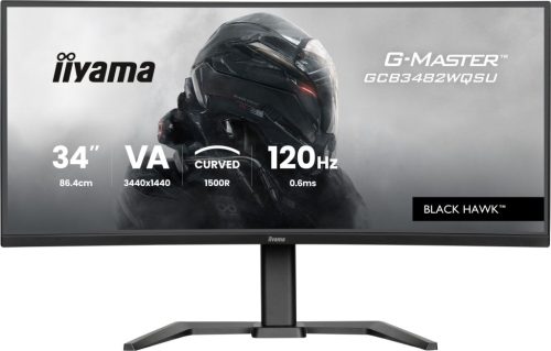 IIYAMA GCB3482WQSU-B1, 34", VA, 21:9, 3440x1440, 120 Hz, 2xHDMI, DISPLAY PORT, LED MONITOR