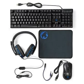 NEDIS GCK51110BKUS 5-IN-1 GAMING COMBO KIT FEKETE, US