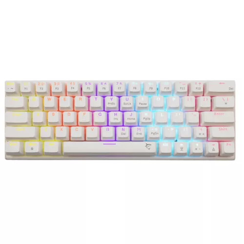 WHITE SHARK WAKIZASHI 2 RED SWITCHES GAMING BILLENTYŰZET FEHÉR, US