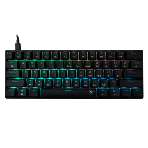WHITE SHARK SHINOBI 2 RGB GAMING BILLENTYŰZET FEKETE, US