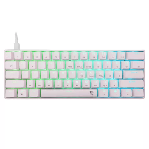 WHITE SHARK SHINOBI 2 RGB GAMING BILLENTYŰZET FEHÉR, US