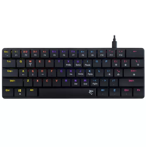 WHITE SHARK NAGAMAKI RGB GAMING BILLENTYŰZET FEKETE, US