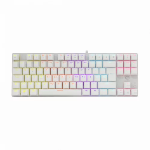 WHITE SHARK GK-2106W COMMANDOS BLUE SWITCH MECHANIKUS GAMING BILLENTYŰZET FEHÉR, HU