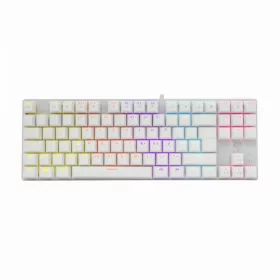   WHITE SHARK GK-2106W COMMANDOS RED SWITCH MECHANIKUS GAMING BILLENTYŰZET FEHÉR, HU