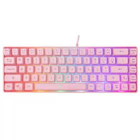 WHITE SHARK RONIN RGB GAMING BILLENTYŰZET PINK US