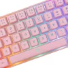 WHITE SHARK RONIN RGB GAMING BILLENTYŰZET PINK US