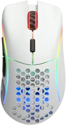 GLORIOUS MODEL D WIRELESS RGB GAMER EGÉR, MATT FEHÉR (GLO-MS-DW-MW)