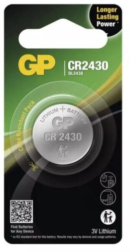 GP CR2430 3V LÍTIUM GOMBELEM