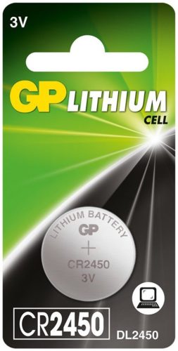 GP CR2450 3V LÍTIUM GOMBELEM