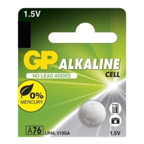 GP A76 (LR44) AG13 1,5V ALKÁLI GOMBELEM