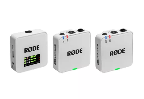 RODE WIRELESS GO III KOMPAKT VEZETÉK NÉLKÜLI MIKROFON RENDSZER, FEHÉR