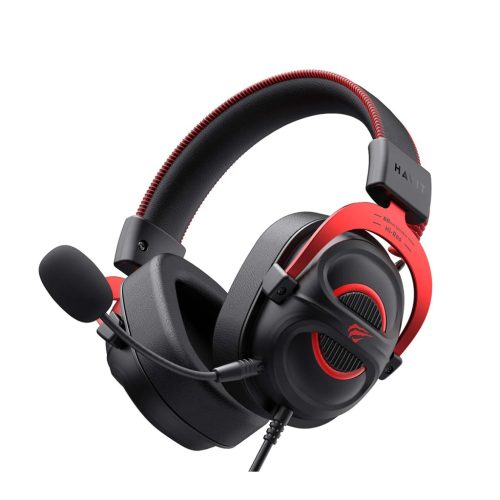 HAVIT GAMENOTE H2002E PRO GAMER HEADSET, FEKETE-PIROS (BONTOTT DOBOZ)
