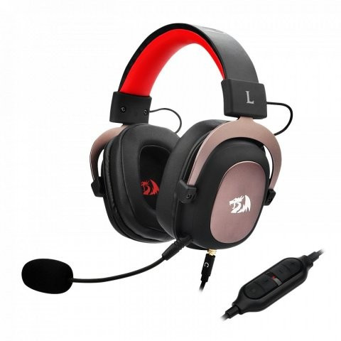 REDRAGON H510 ZEUS 7.1 GAMER HEADSET, FEKETE/PIROS